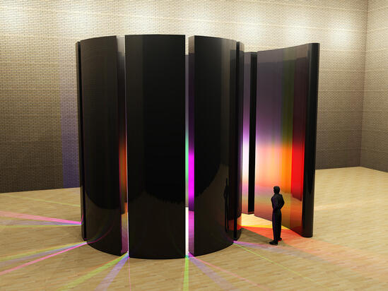 Pulp Fiction Rainbow Install Render