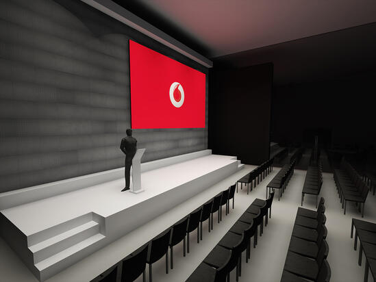 Vodafone Stage Offset Screen Render